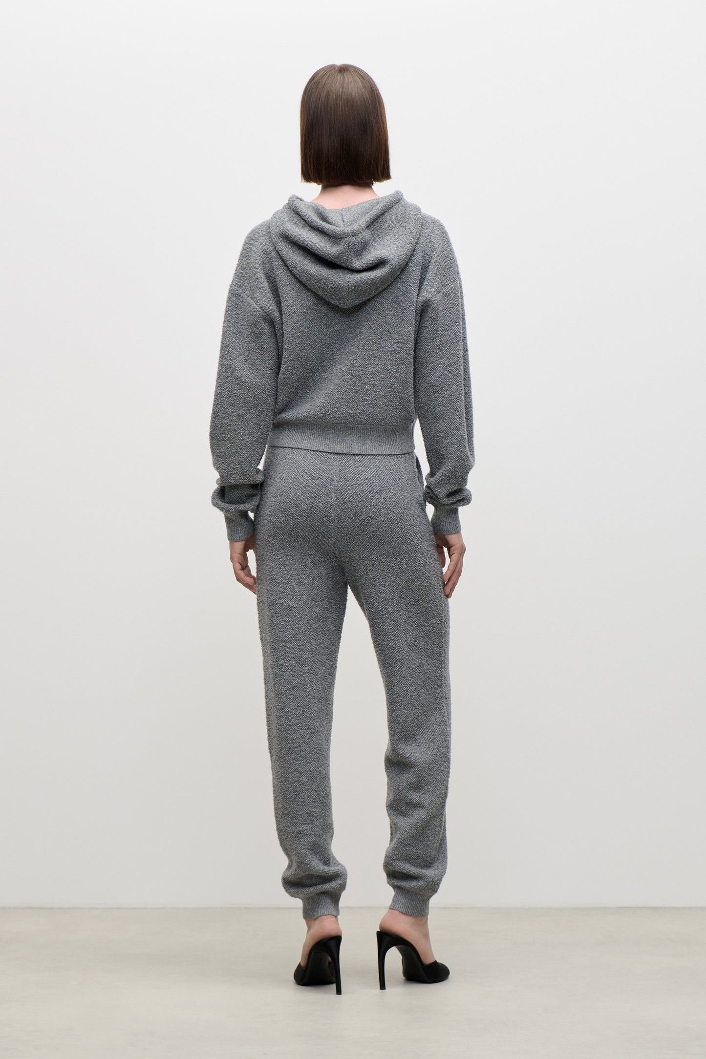 Lana Hoodie In Mid Grey