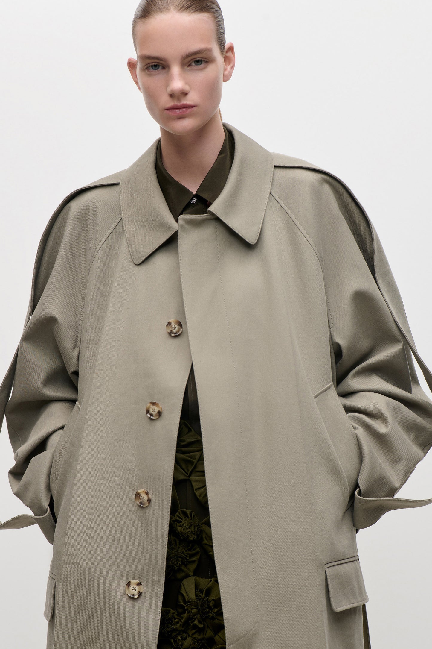 Car Coat In Beige