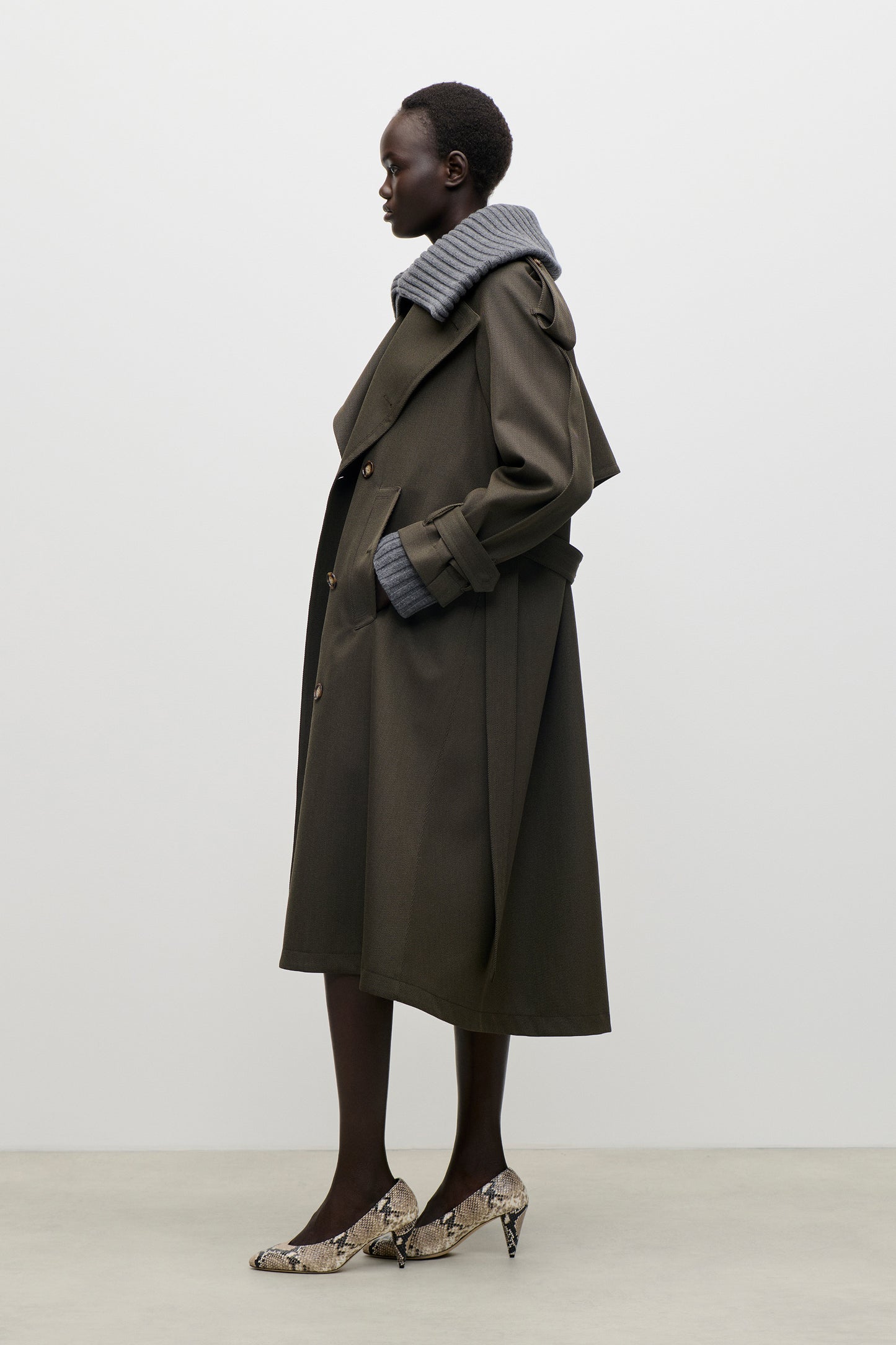 Trench Coat In Green