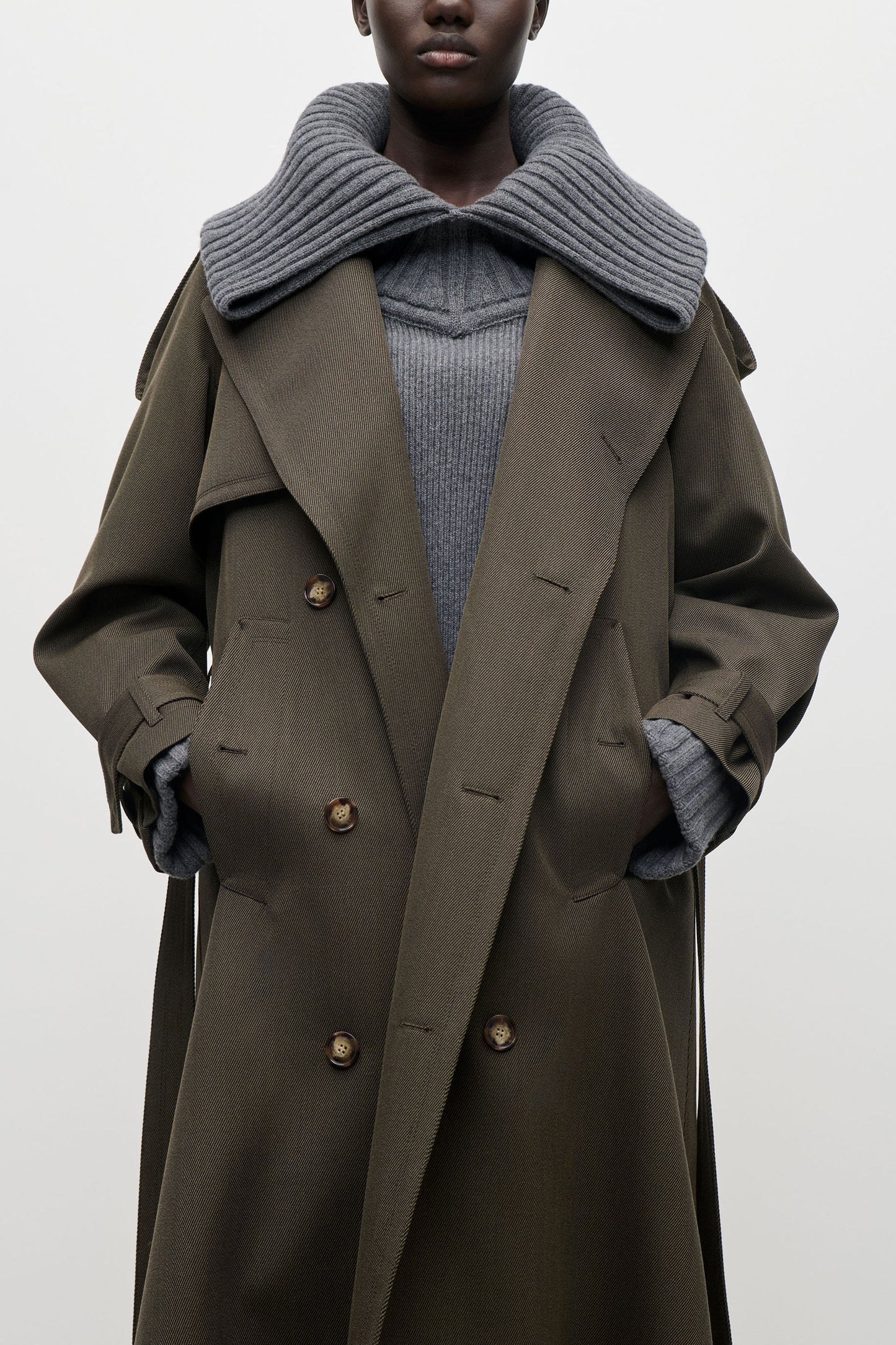 Trench Coat In Green