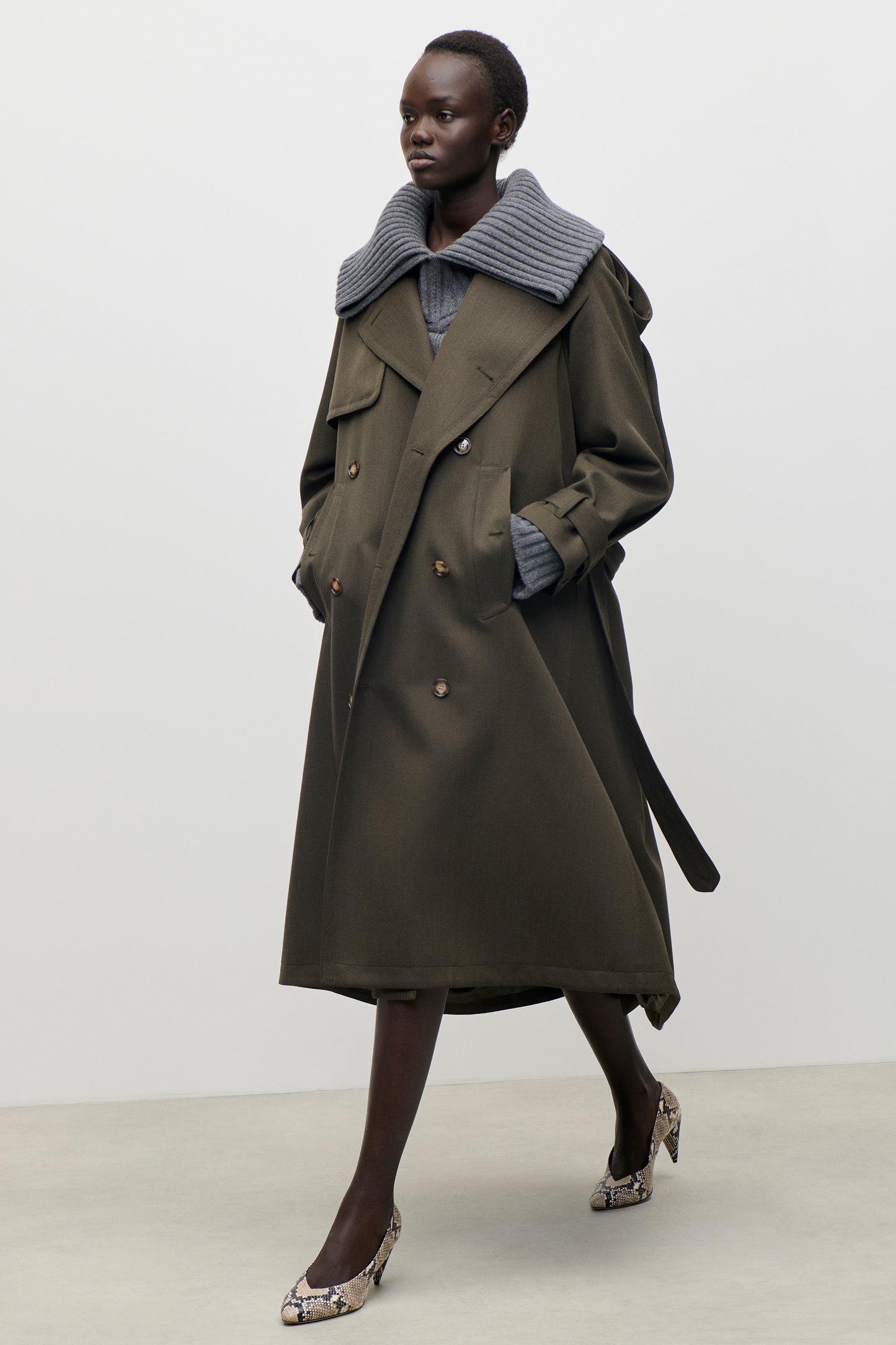Trench Coat In Green