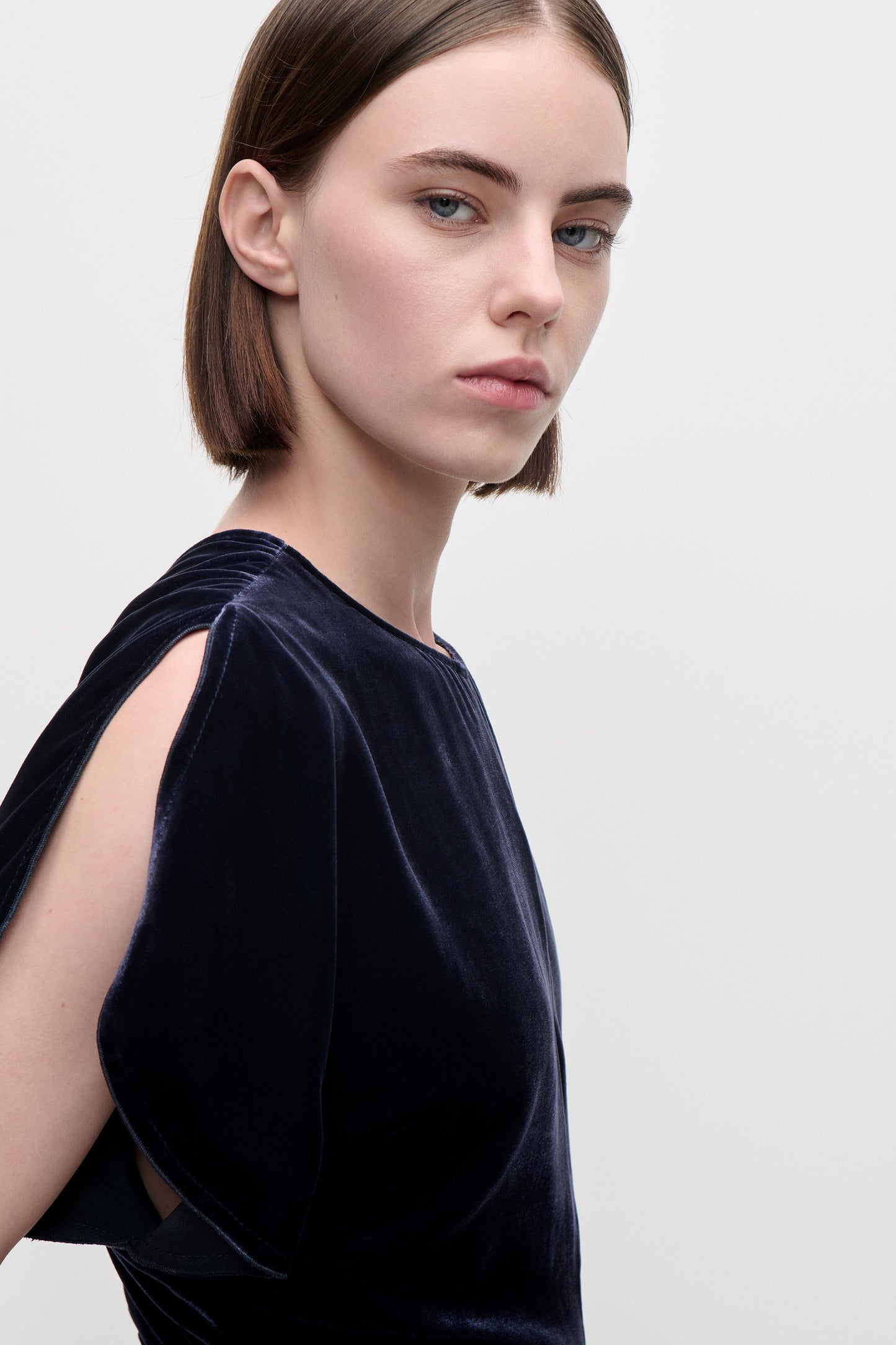 Bela Midi Dress In Navy