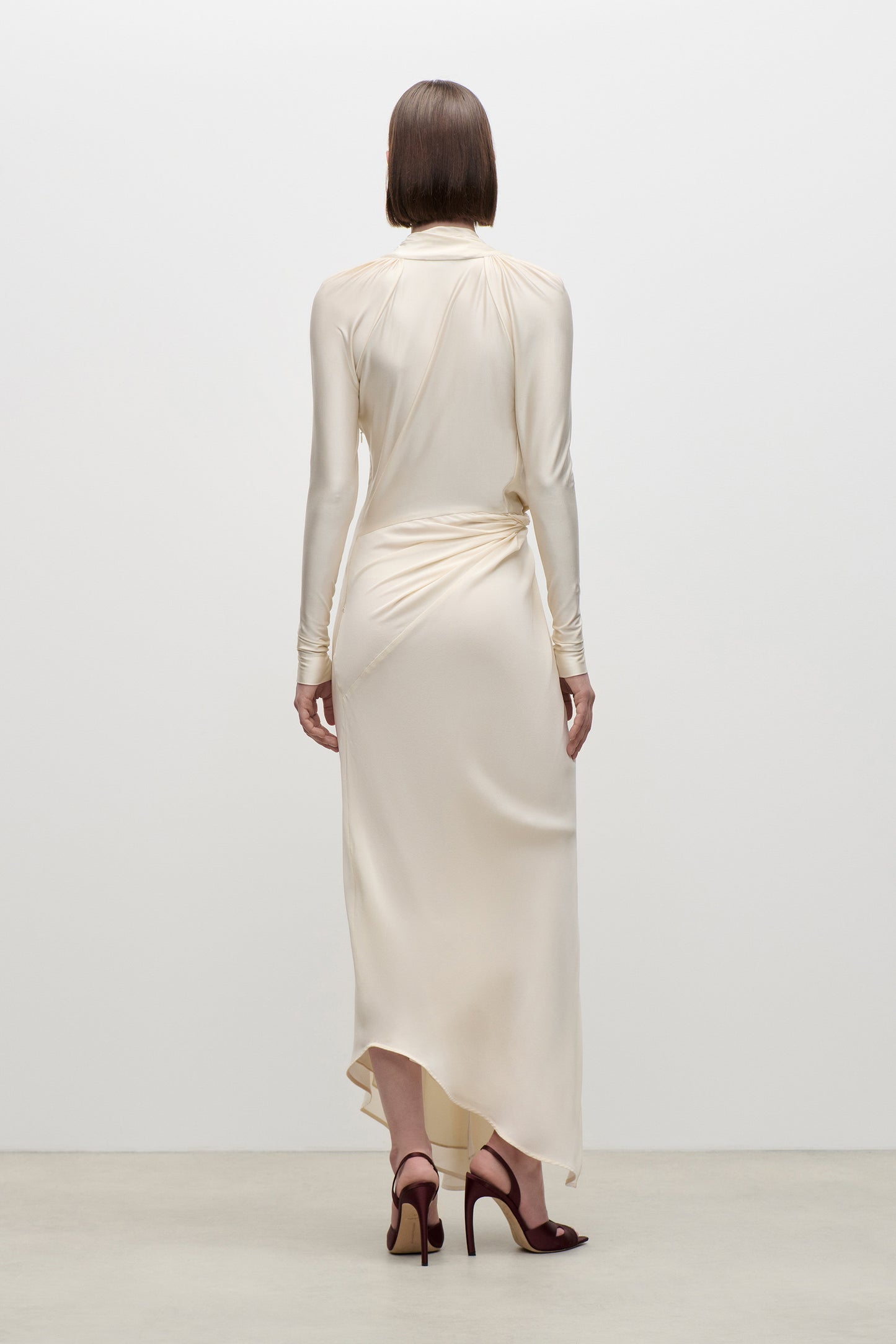Lea Midi Dress In Ivory