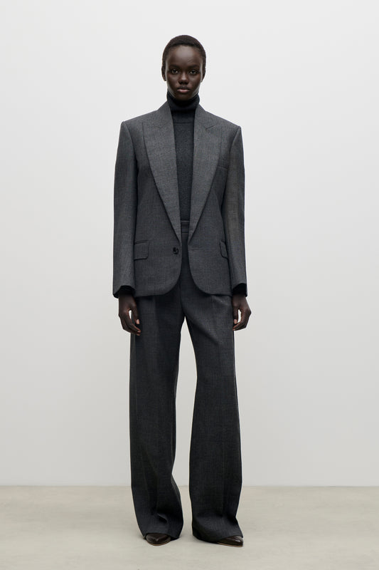 Roberta Jacket In Dark Grey Melange
