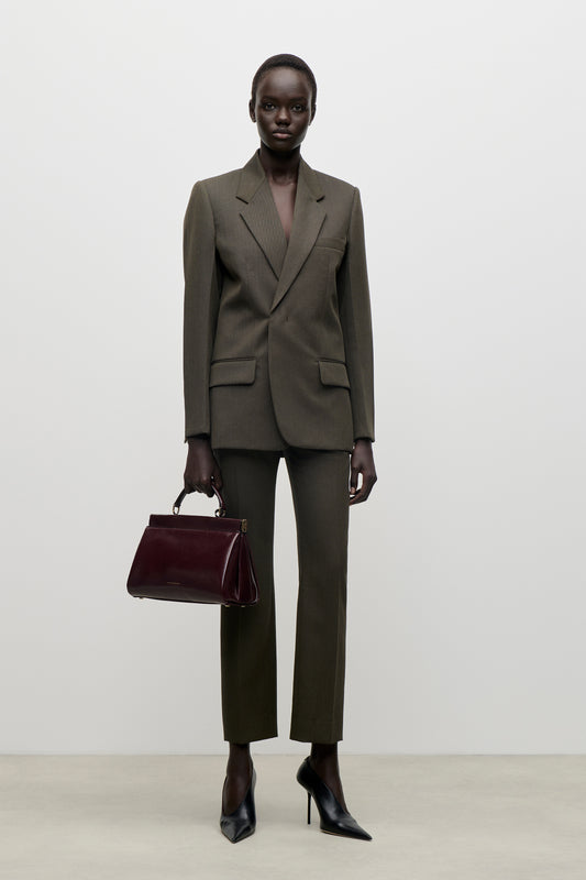 Single Breasted Jacket In Green