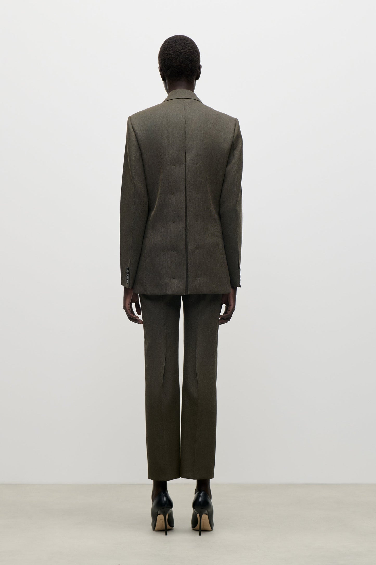 Single Breasted Jacket In Green