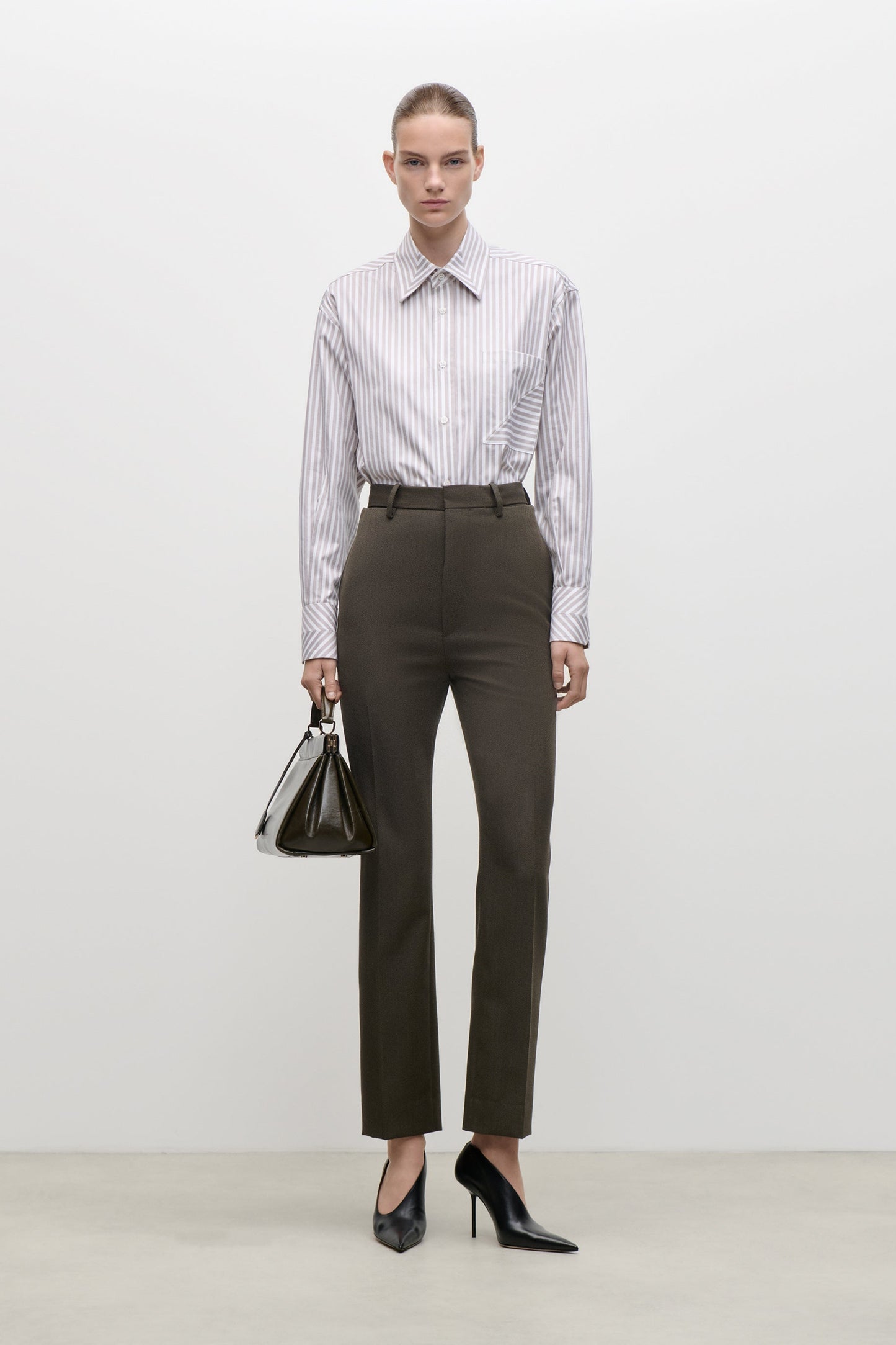 Pocket Detail Shirt In Lilac