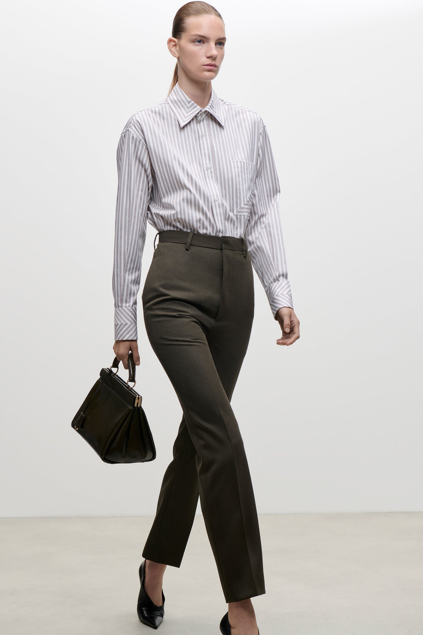 Pocket Detail Shirt In Lilac