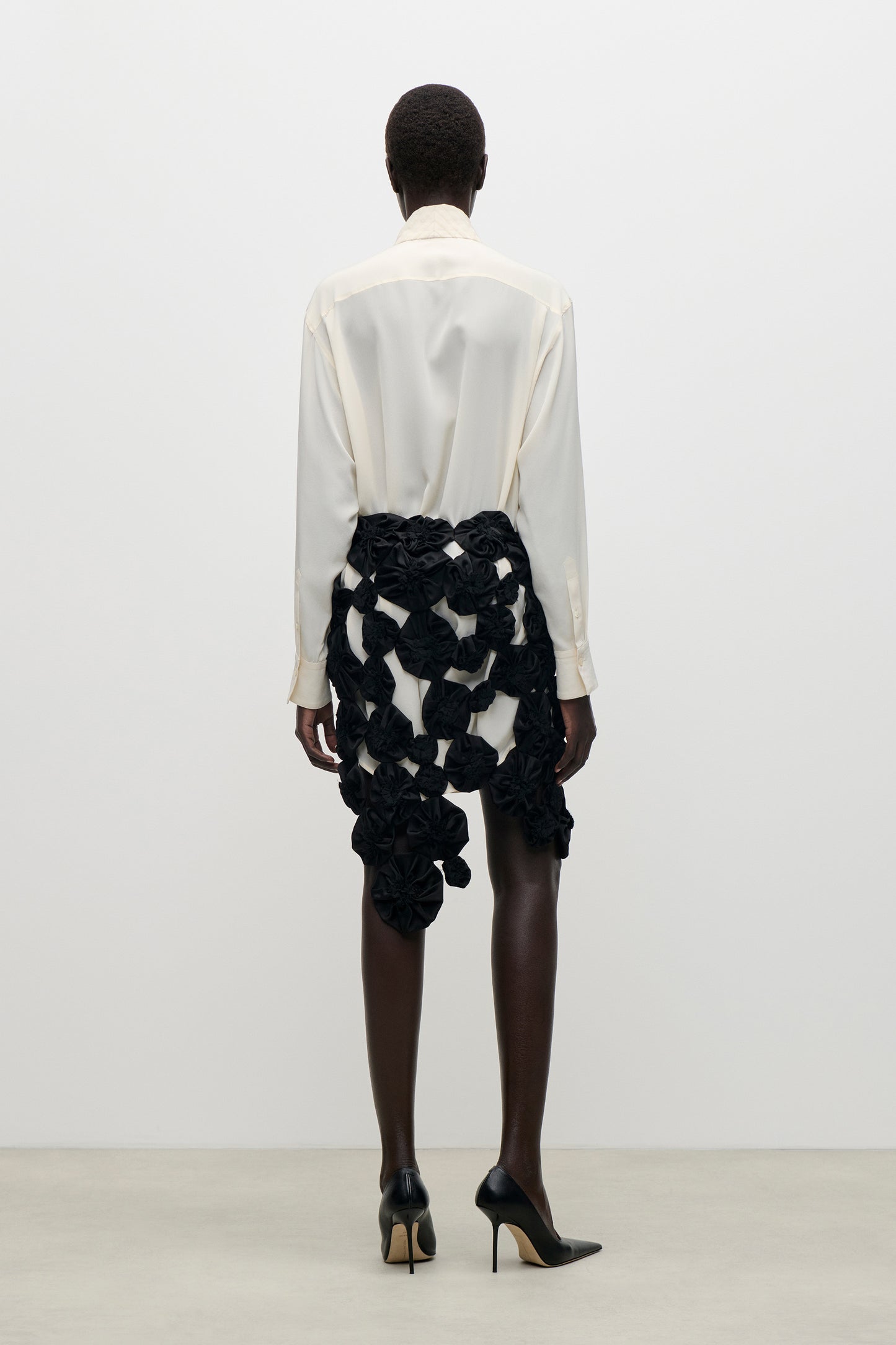Applique Skirt In Black
