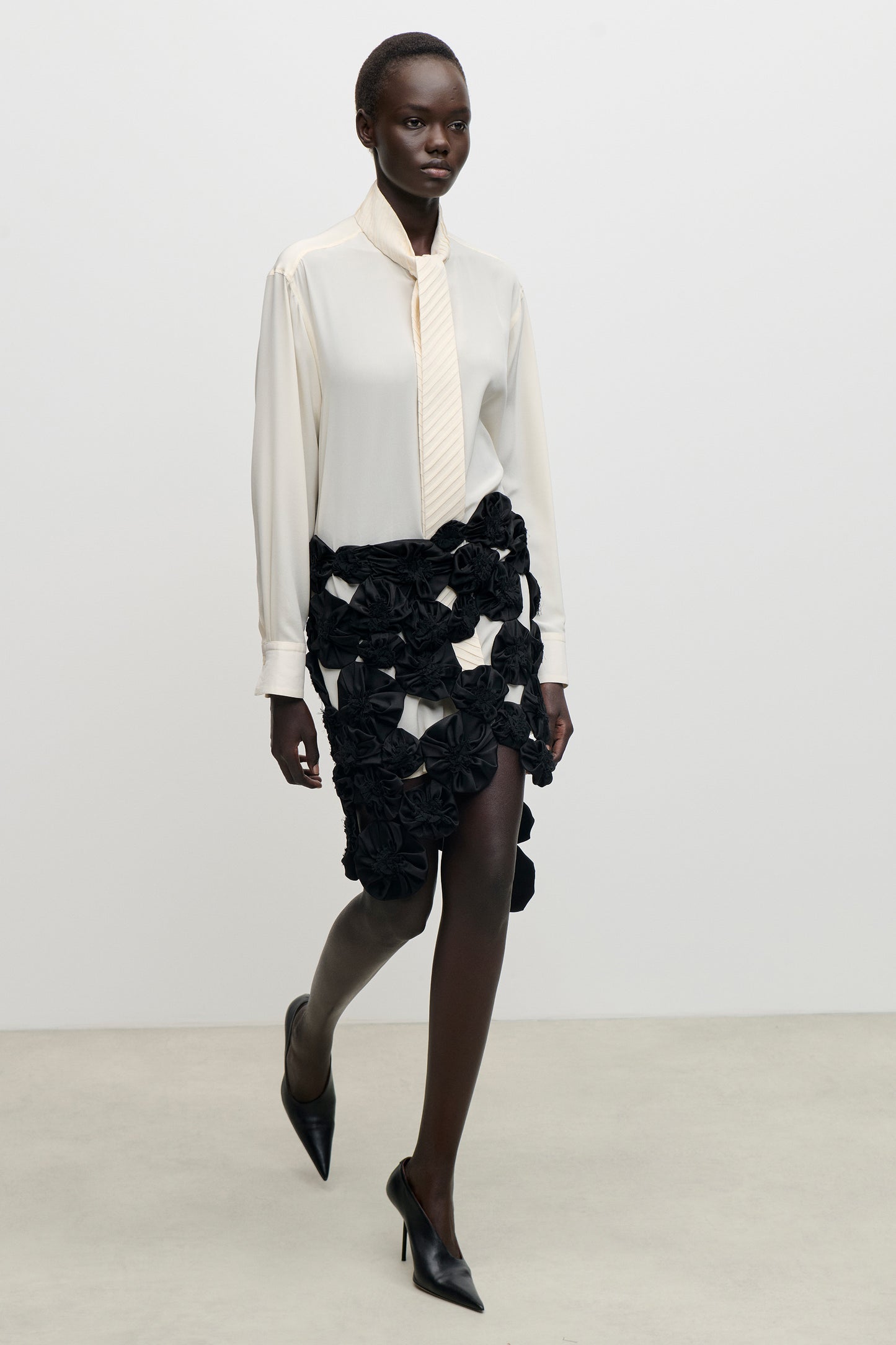 Applique Skirt In Black