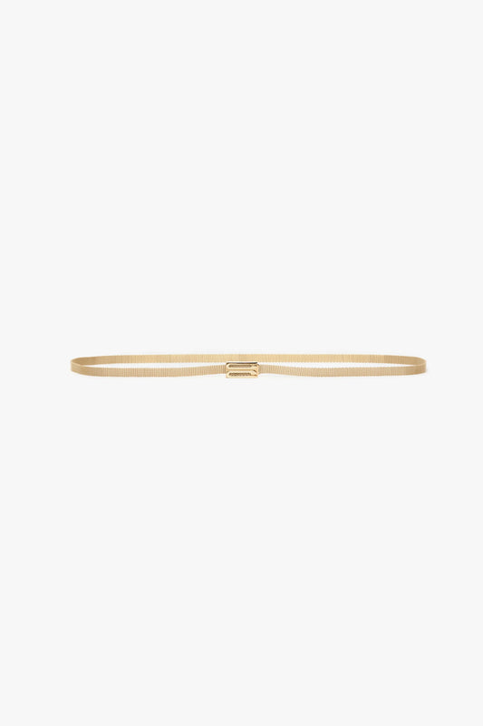 Brass Micro Dorian Belt In Light Gold