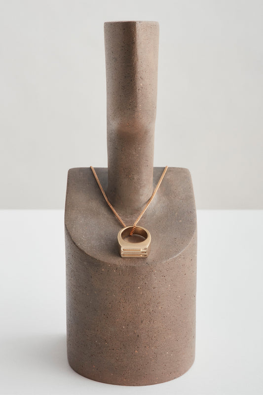 Frame Signet Ring In Gold