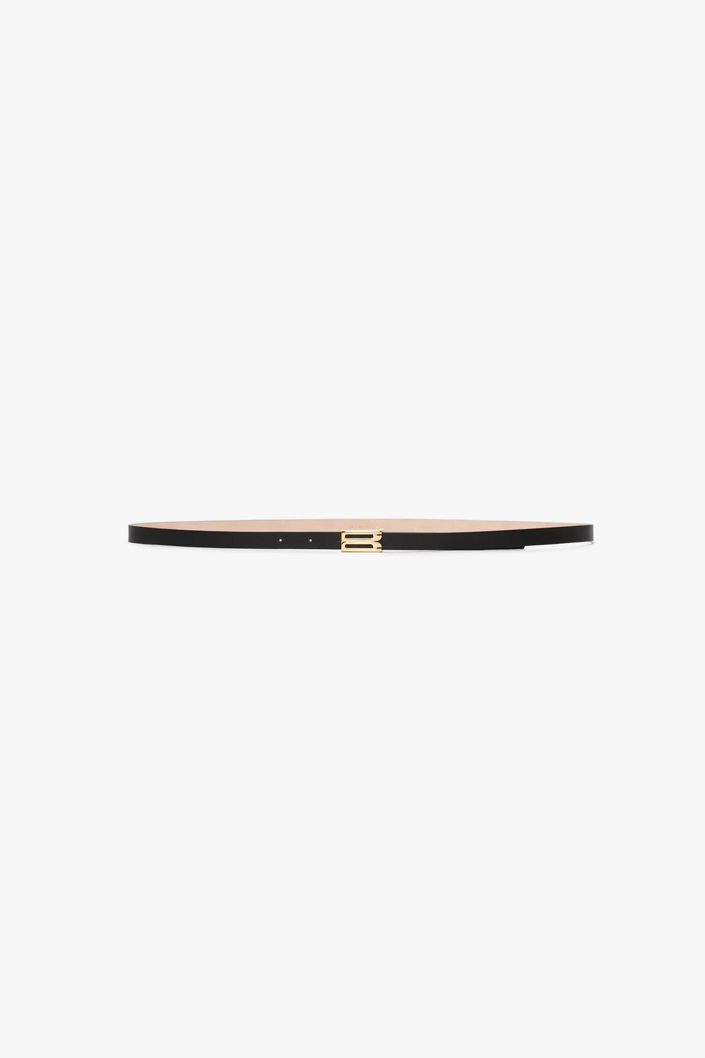 Micro Frame Belt In Black Leather