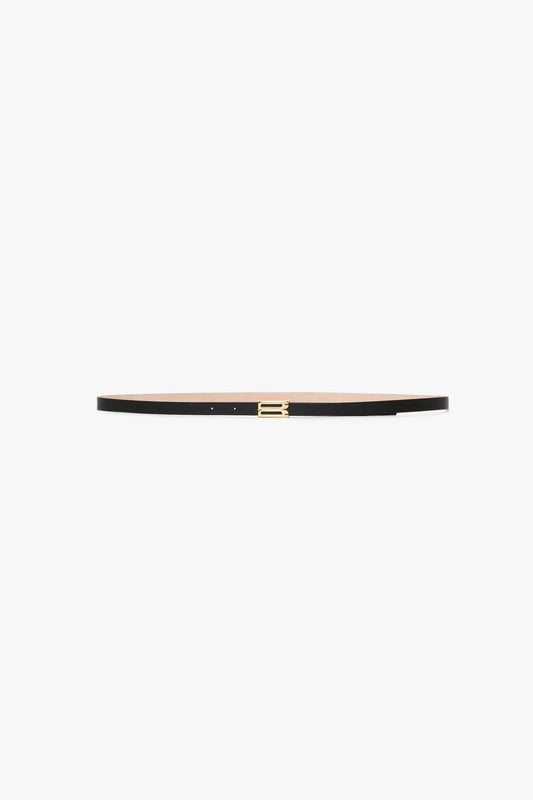Micro Dorian Belt In Black Leather