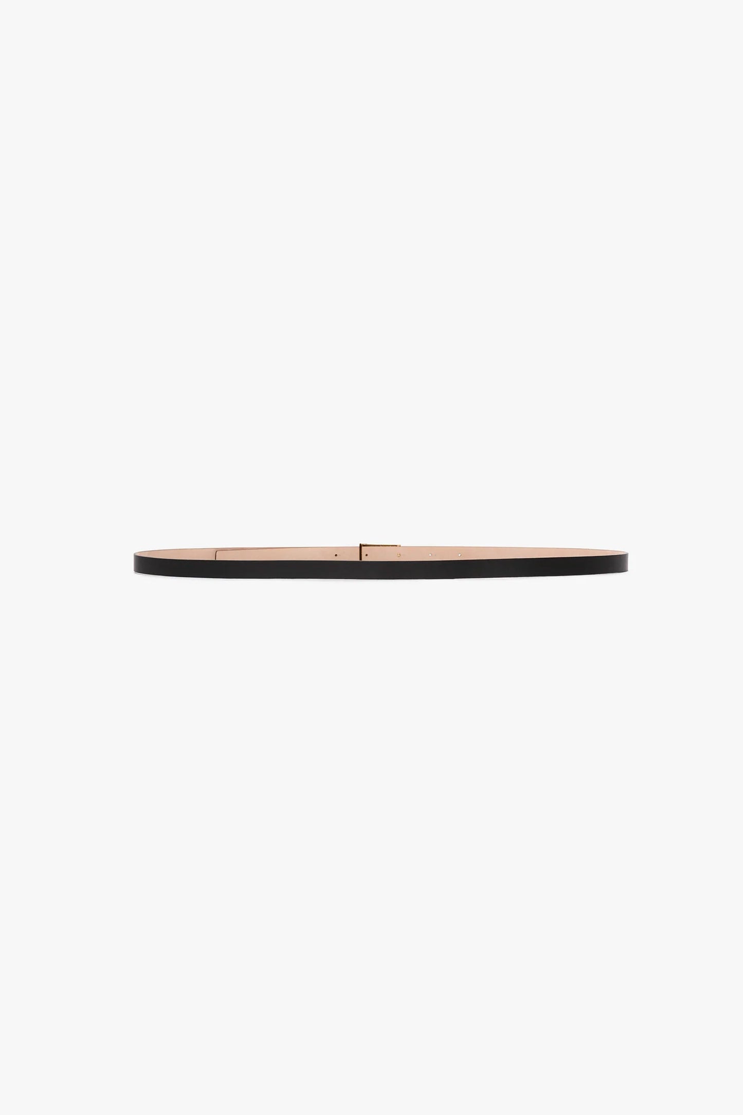 Micro Frame Belt In Black Leather