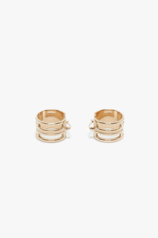 Frame Hoop Earrings In Gold