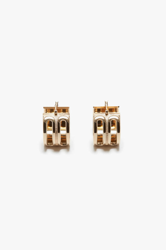 Frame Hoop Earrings In Gold