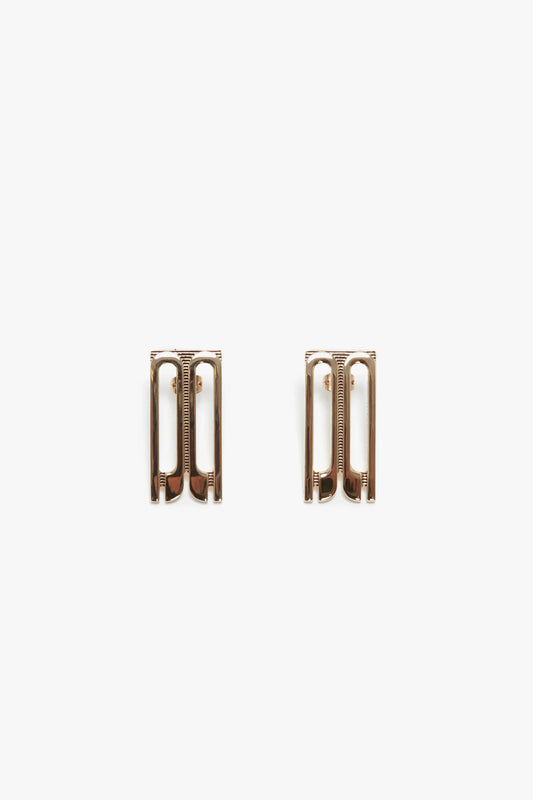 Frame Stud Earrings In Gold