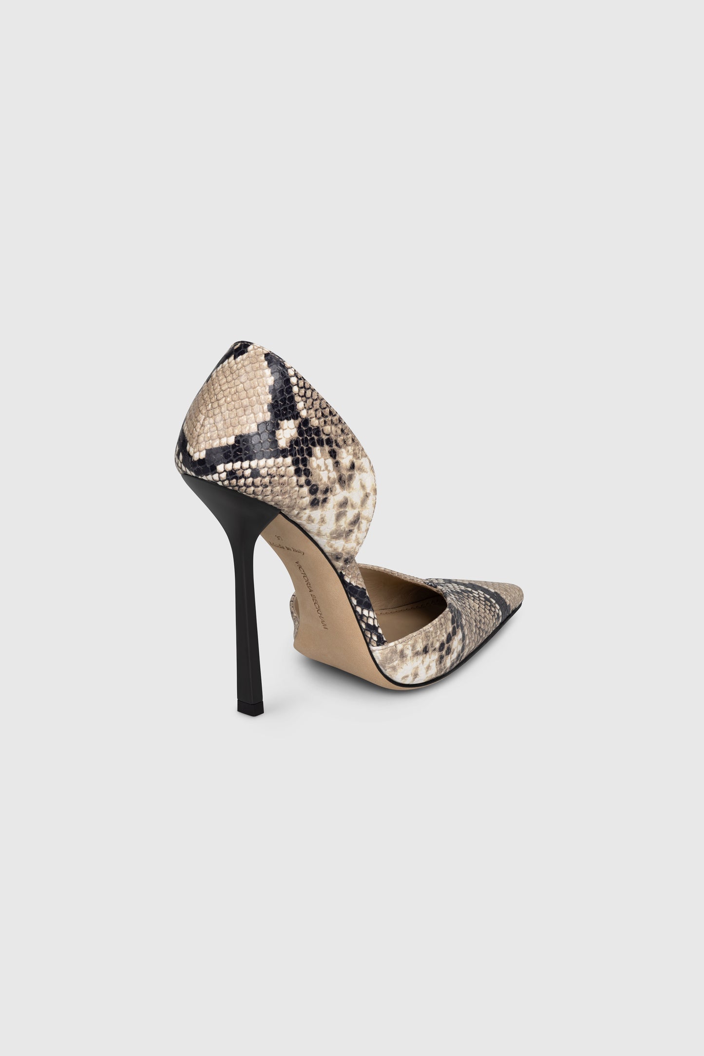 Victoria Angle D'Orsay Pump 115 Snake Print Leather