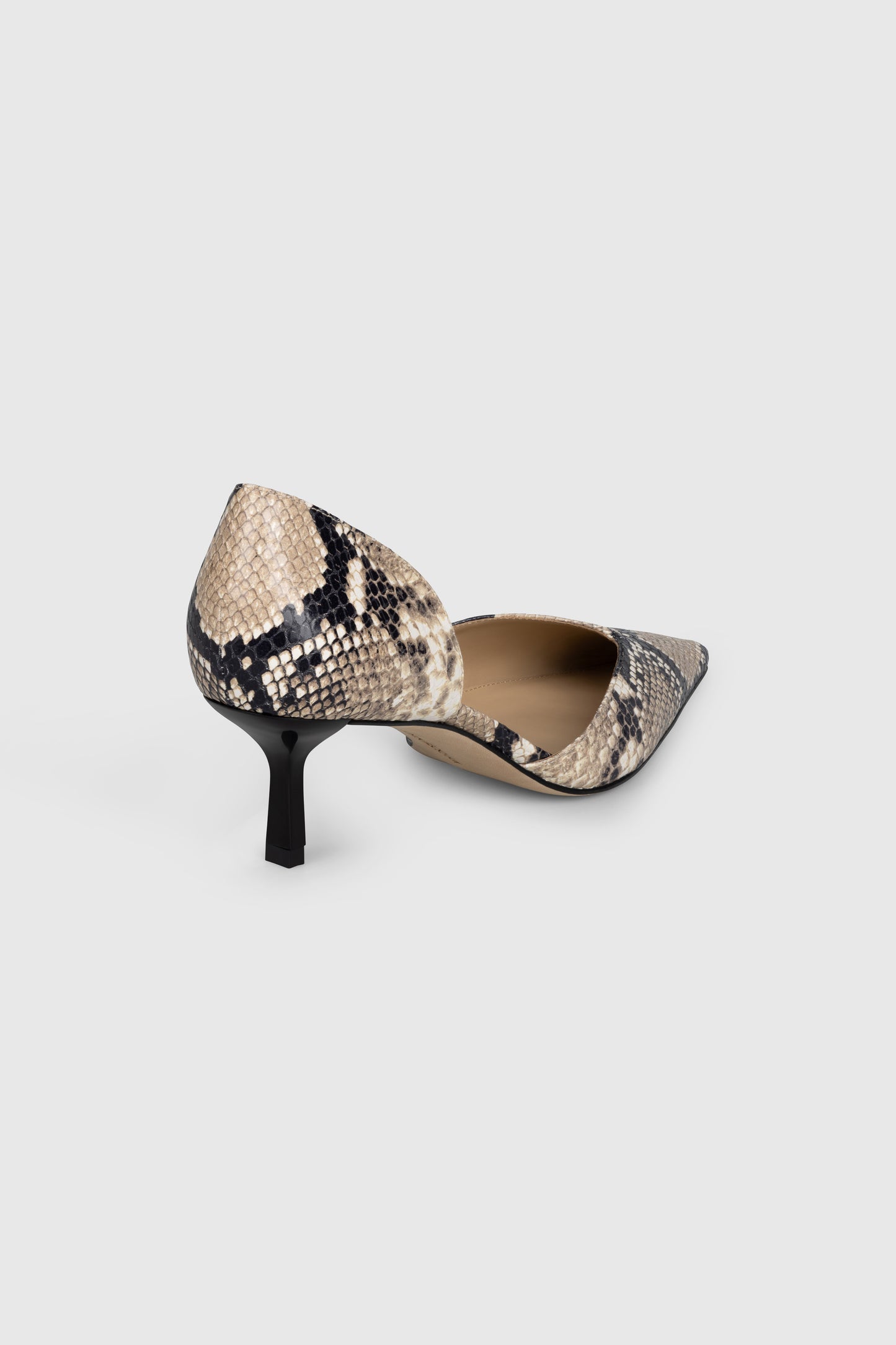 Victoria Angle D'Orsay Pump 55 Snake Print Leather