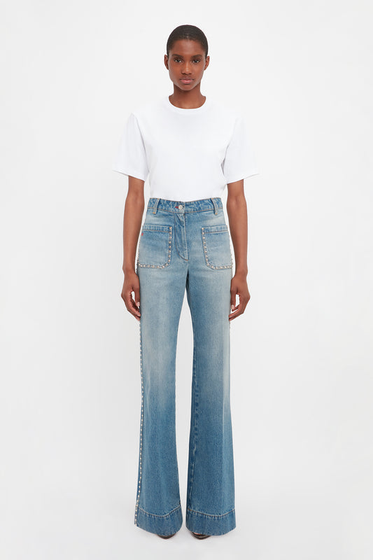 Alina High Waisted Jean In Vintage Wash