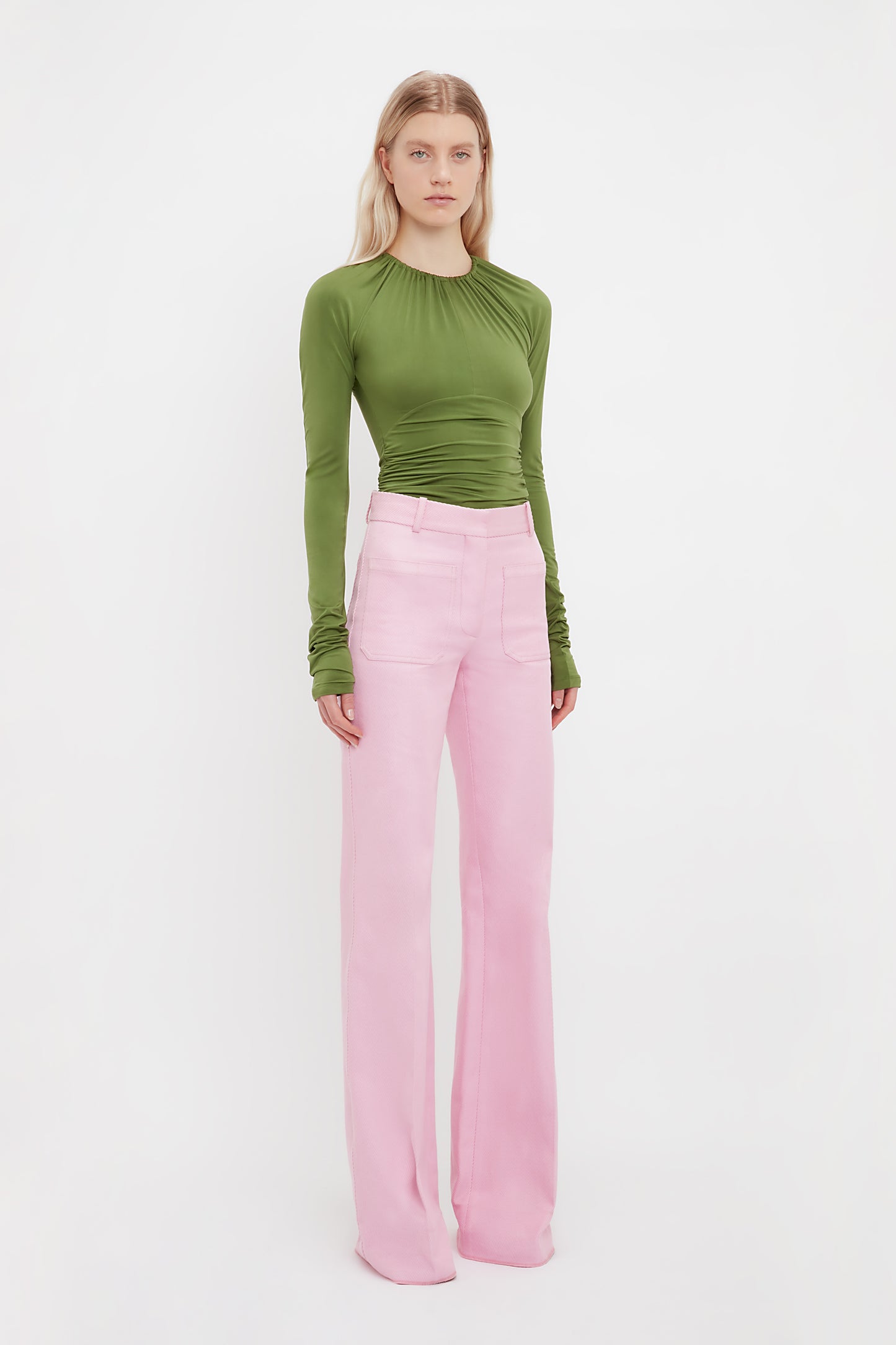 Alina Tailored Trouser In Bubblegum
