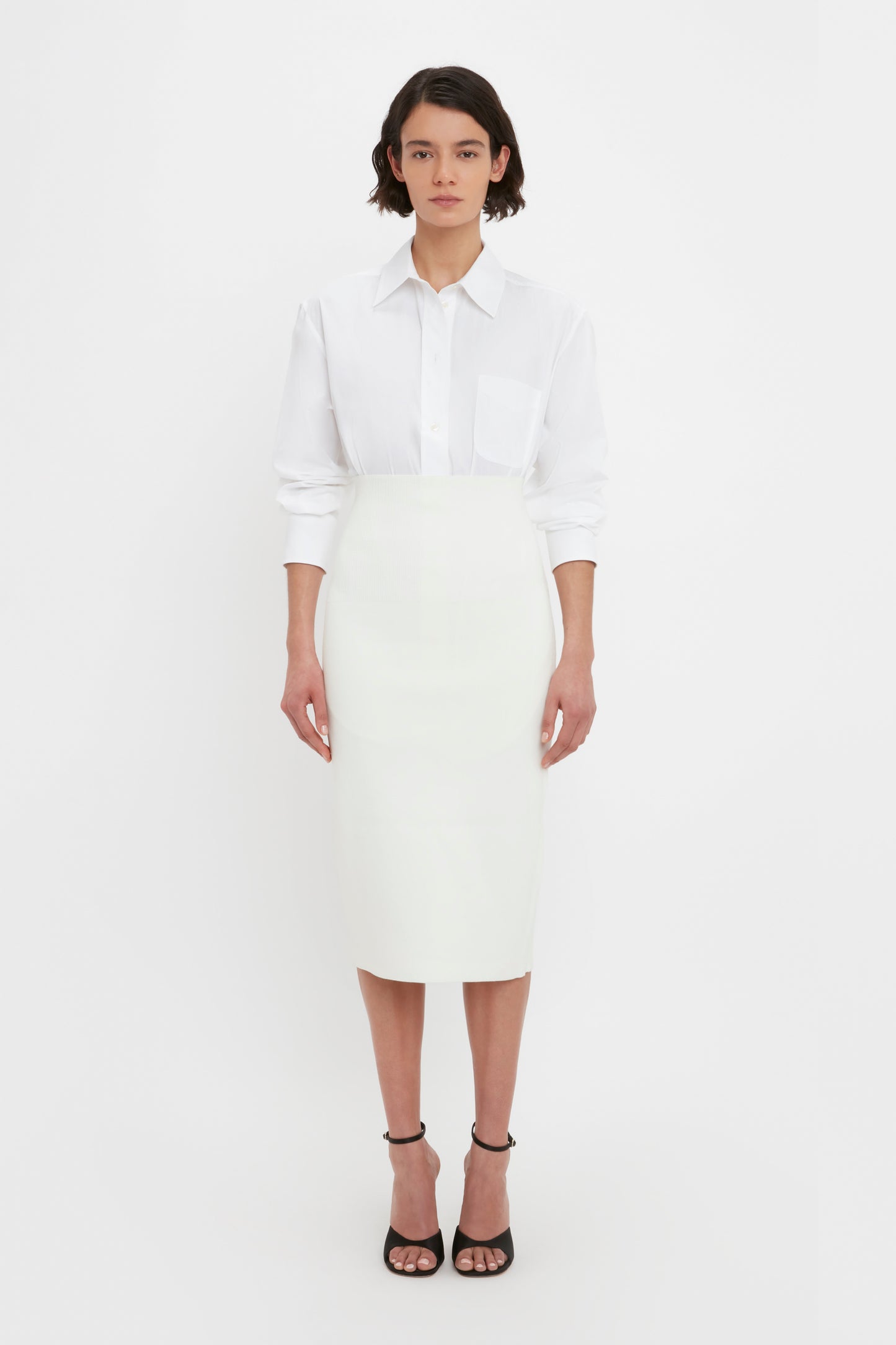 White midi on sale pencil skirt