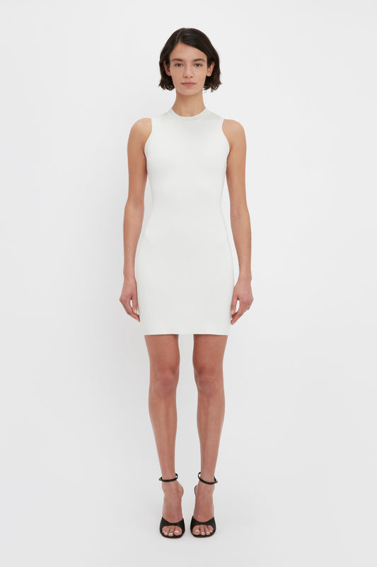 VB Body Mini Dress In White