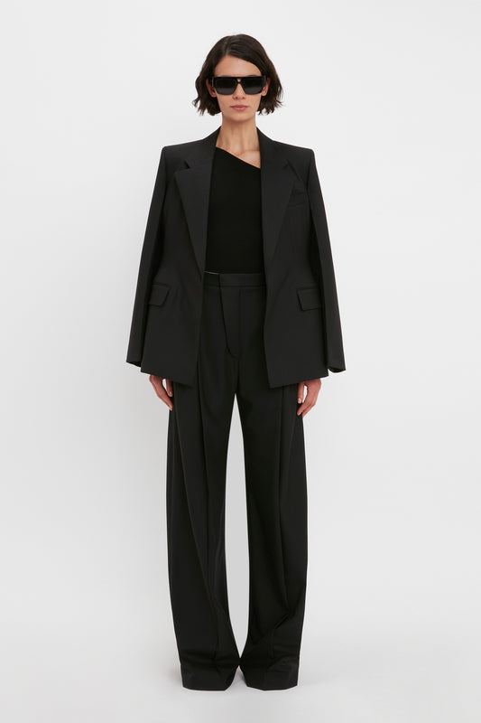 VB Body One Shoulder Top In Black