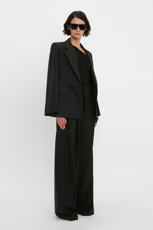 VB Body One Shoulder Top In Black