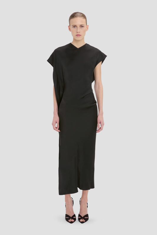 Victoria Midi Dress In Black