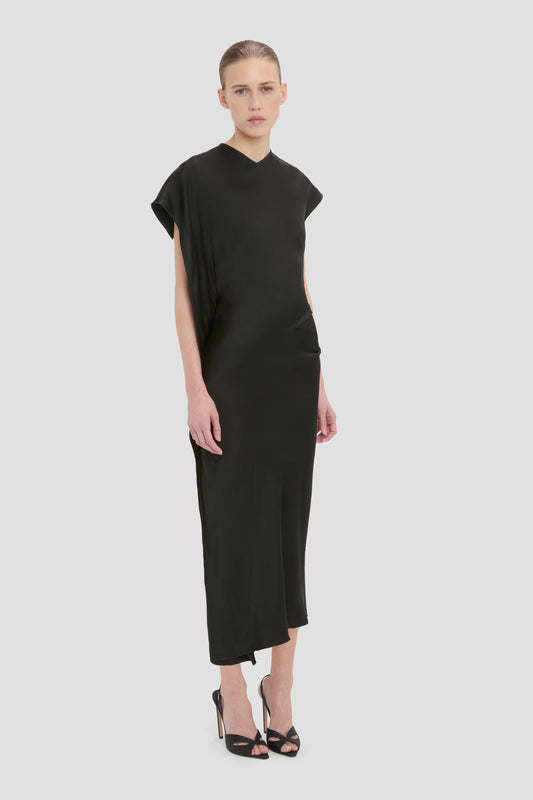 Victoria Midi Dress In Black
