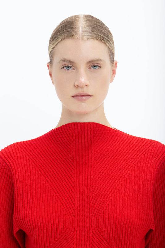 Circle Jumper In Red