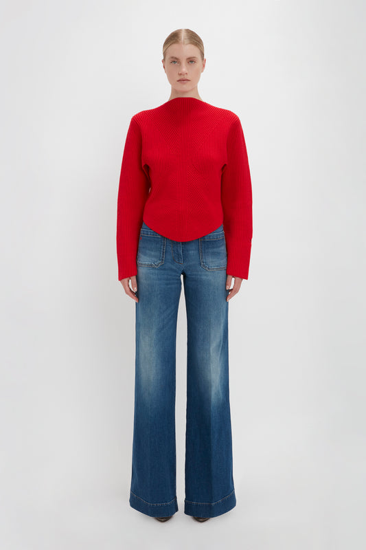 Circle Jumper In Red
