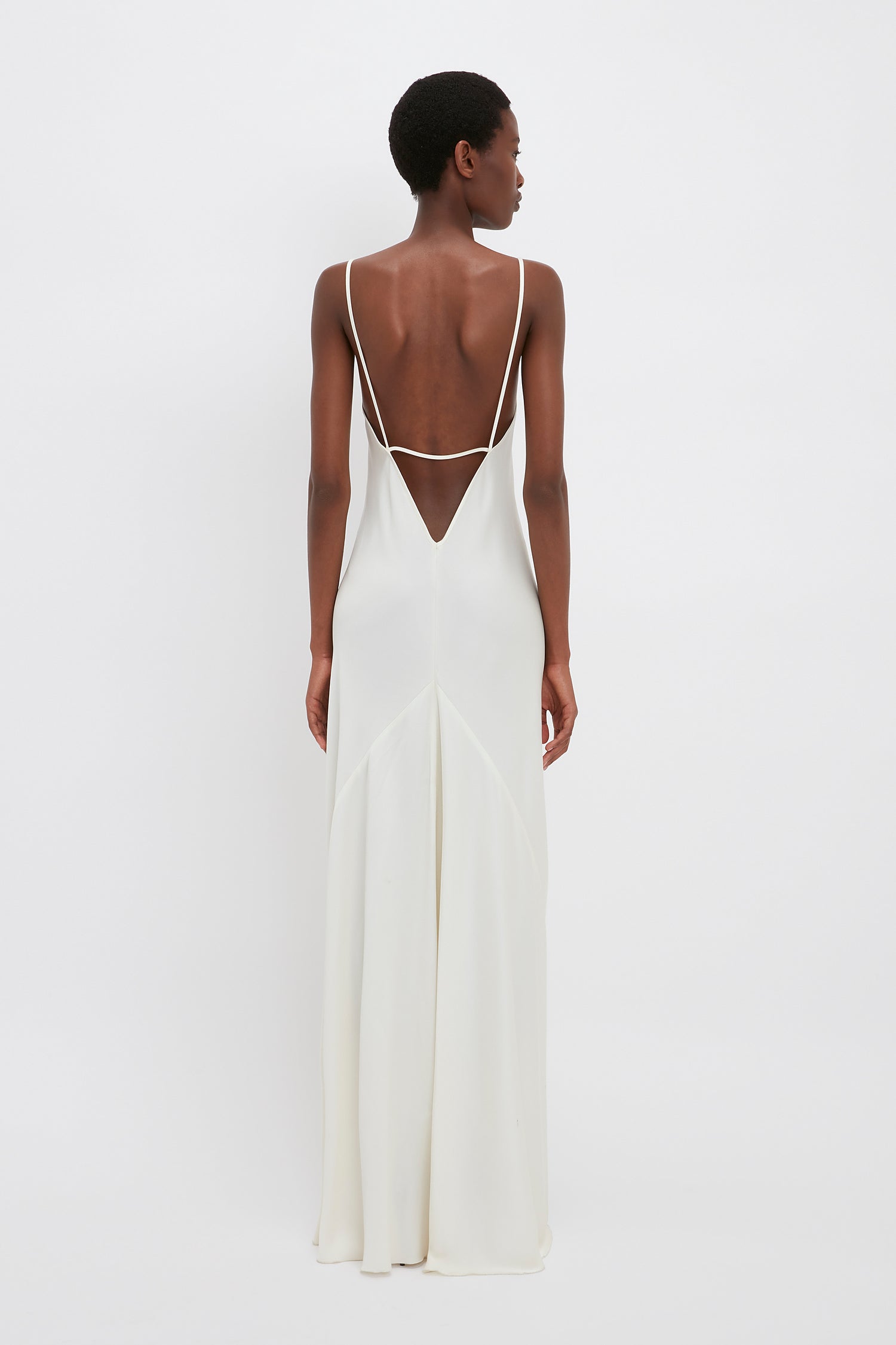 Victoria Beckham Floor-Length Cami Dress In Ivory - 14 - Womens Victoria Beckham Floor-Length Cami Dress In Ivory - 14 - Womens