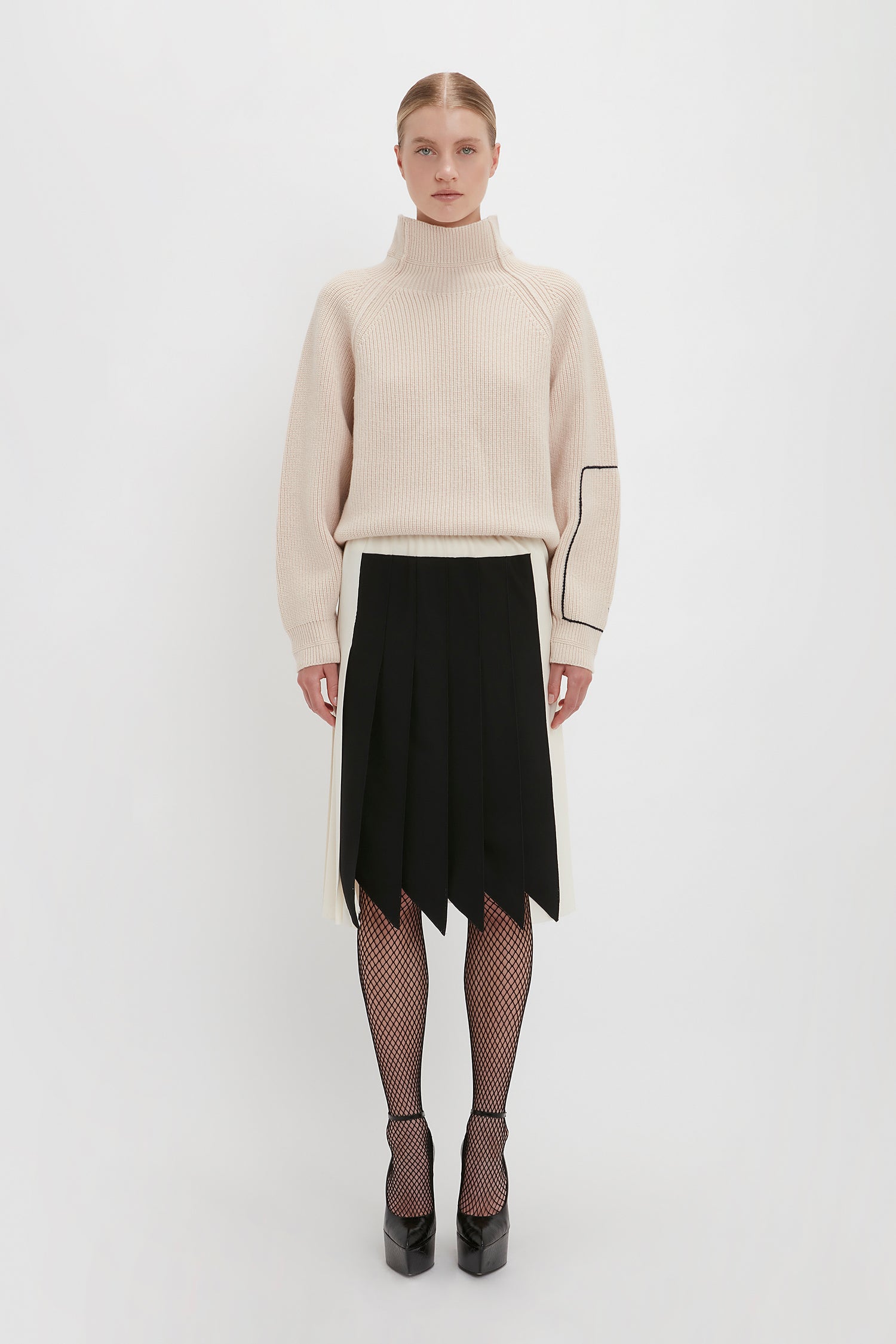 Victoria beckham polo neck jumper clearance