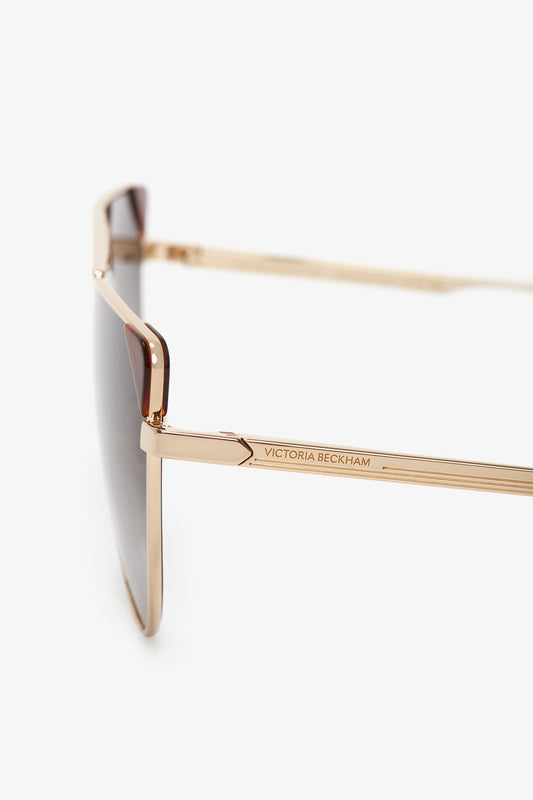 V-Line Aviator In Gold Blonde Havana