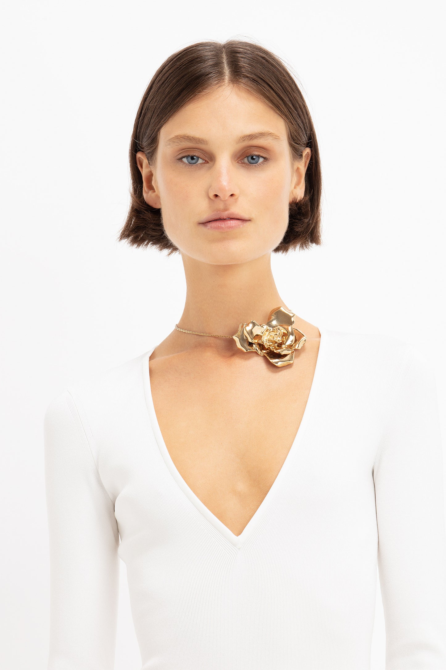 Exclusive Flower Necklace In Gold