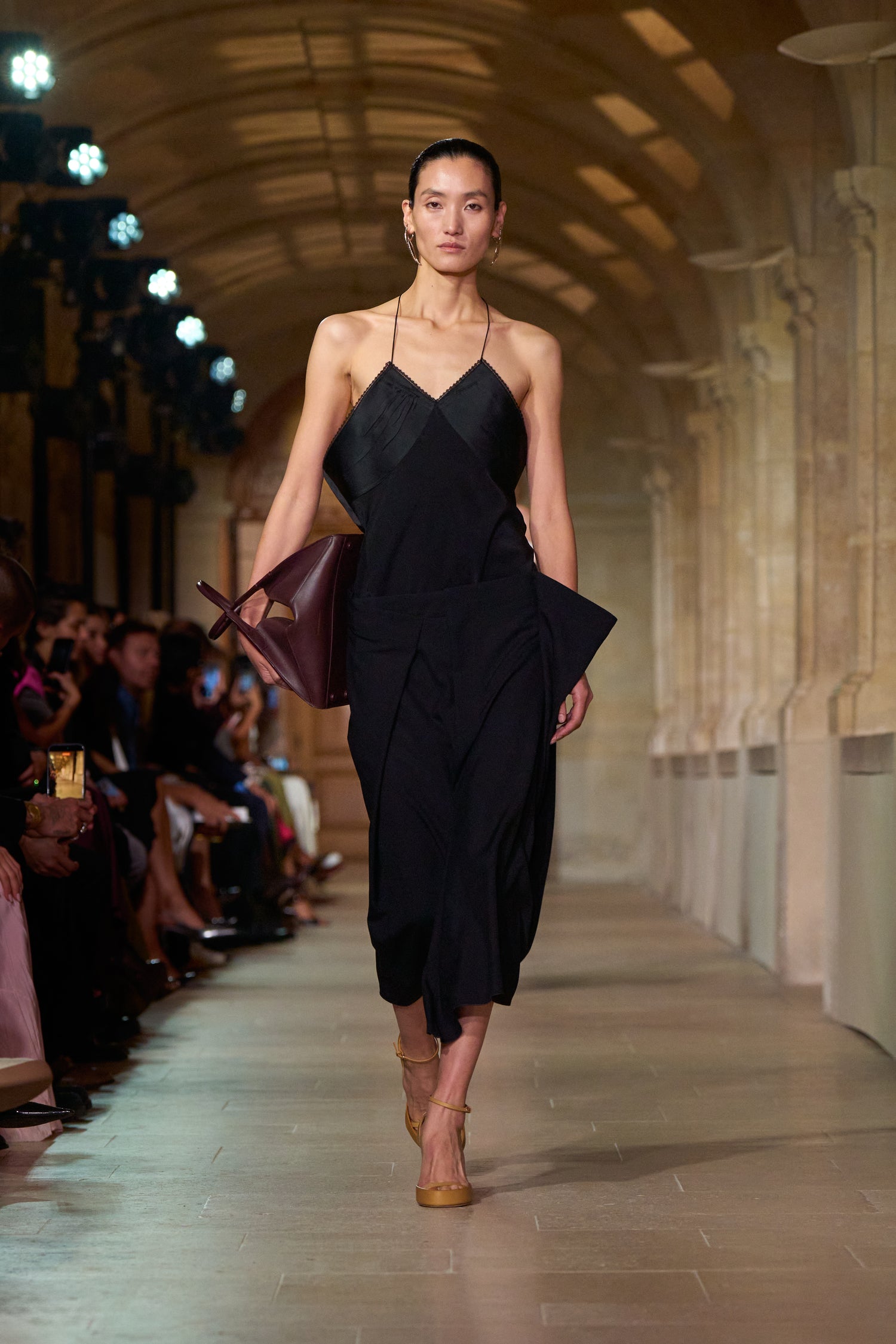 dresses of victoria beckham unveils dress line | British Vogue tone design has a floor SS26 LOOK 29 Victoria