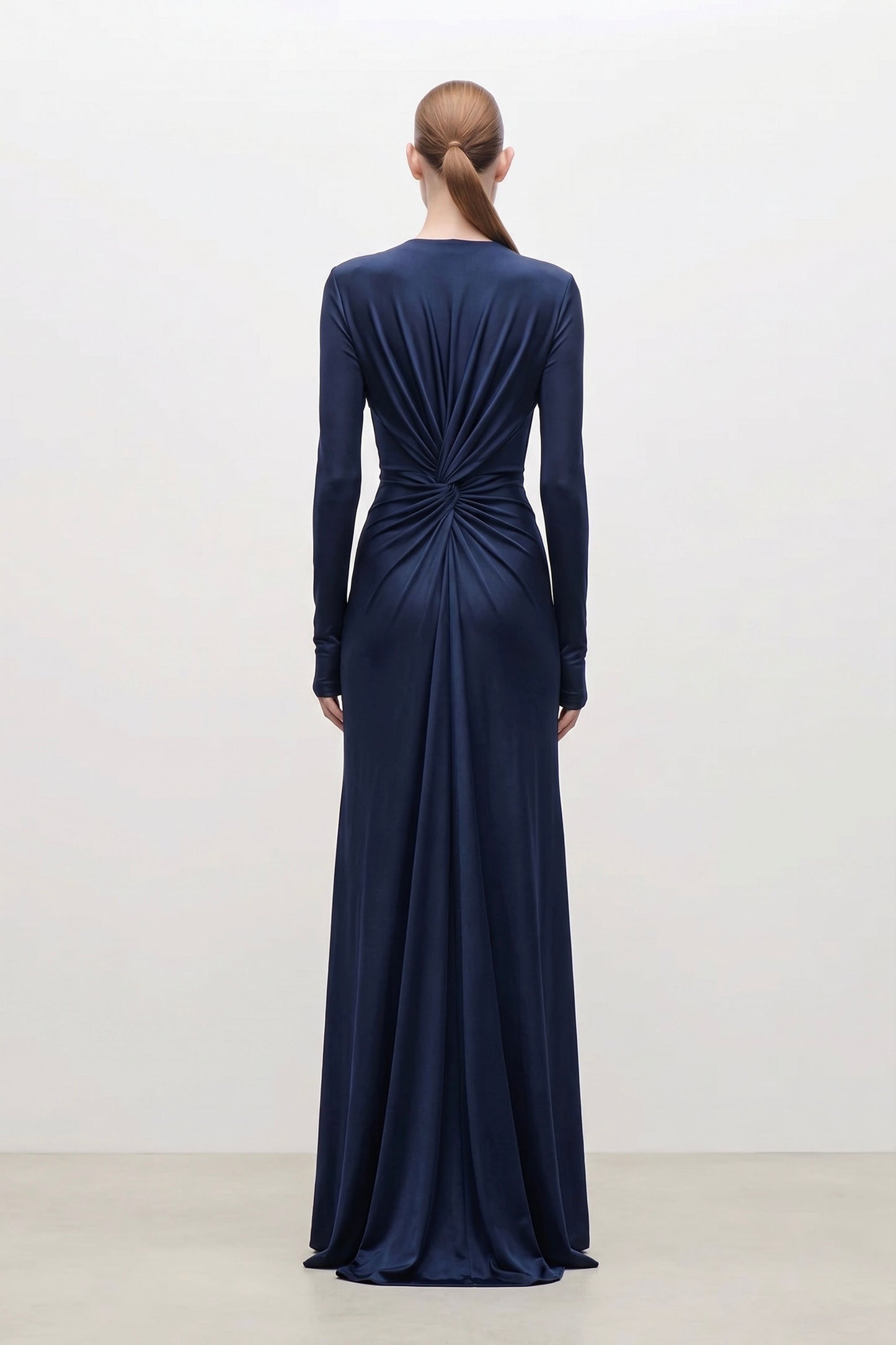 Aida Gown In Navy