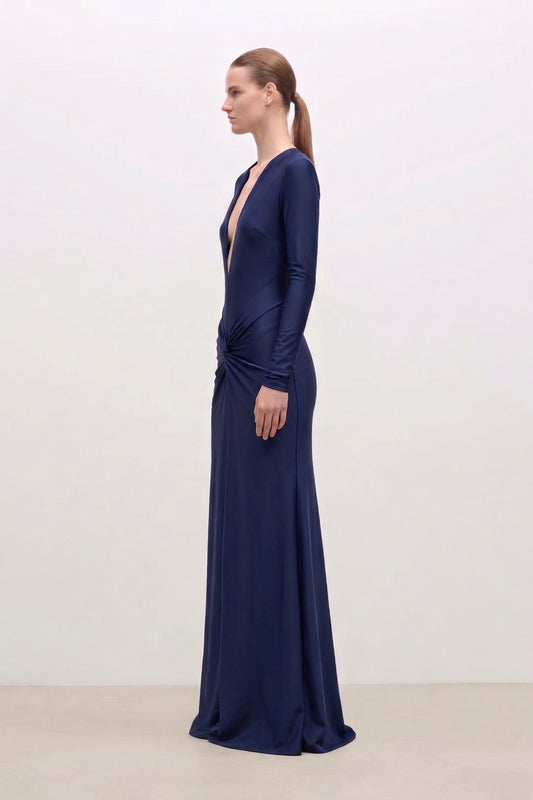 Aida Gown In Navy