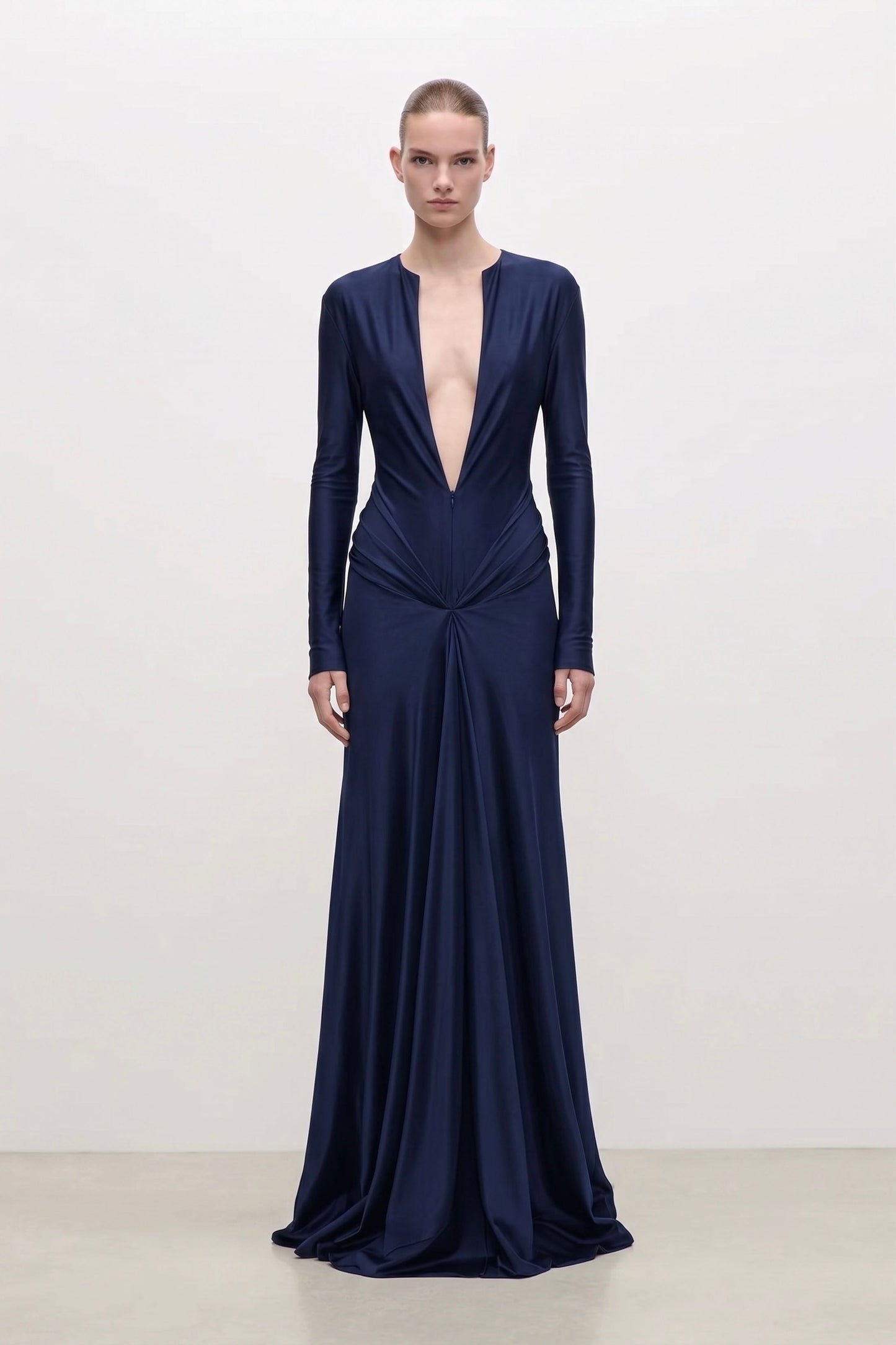 Aida Gown In Navy