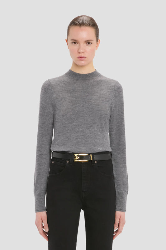 Austen Jumper In Grey Marl