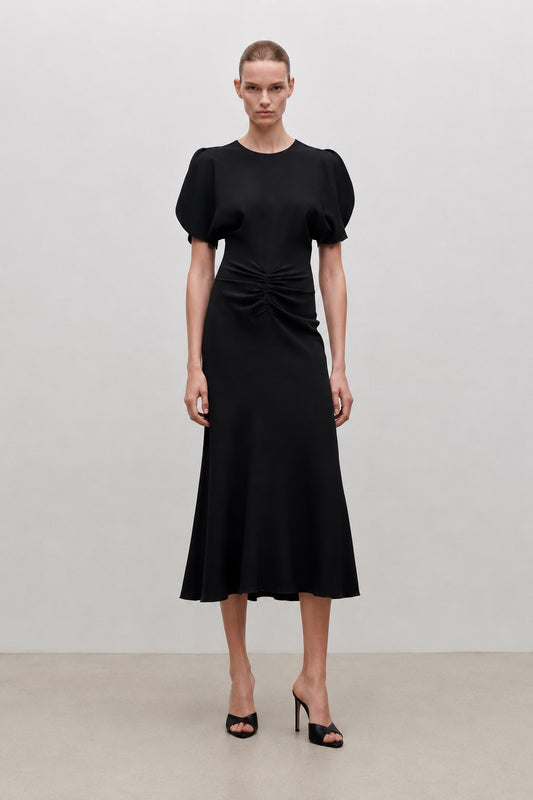 Bela Midi Dress In Black