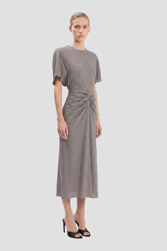 Bela Midi Dress In Grey