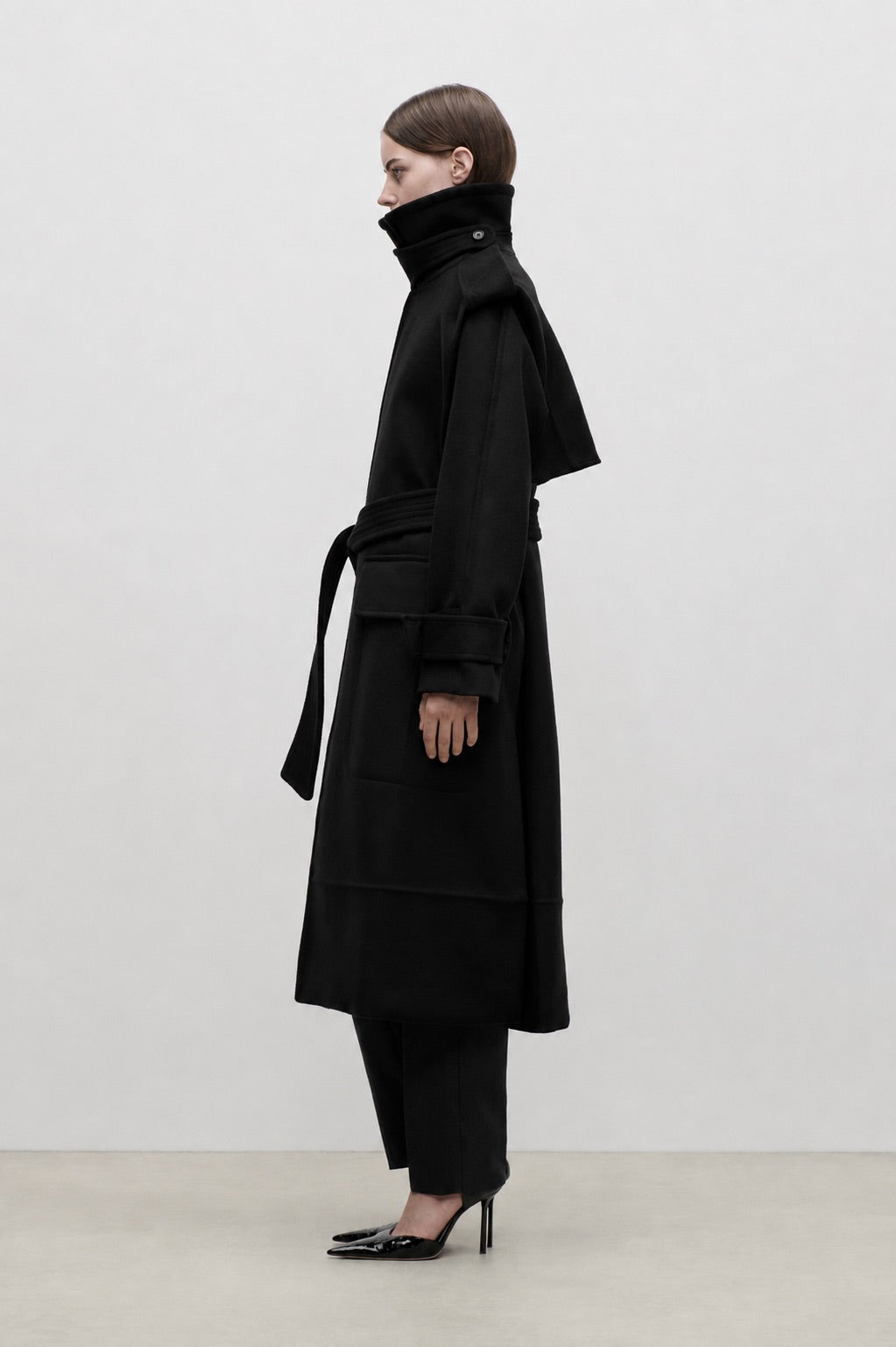 Philippa Trench Coat In Black
