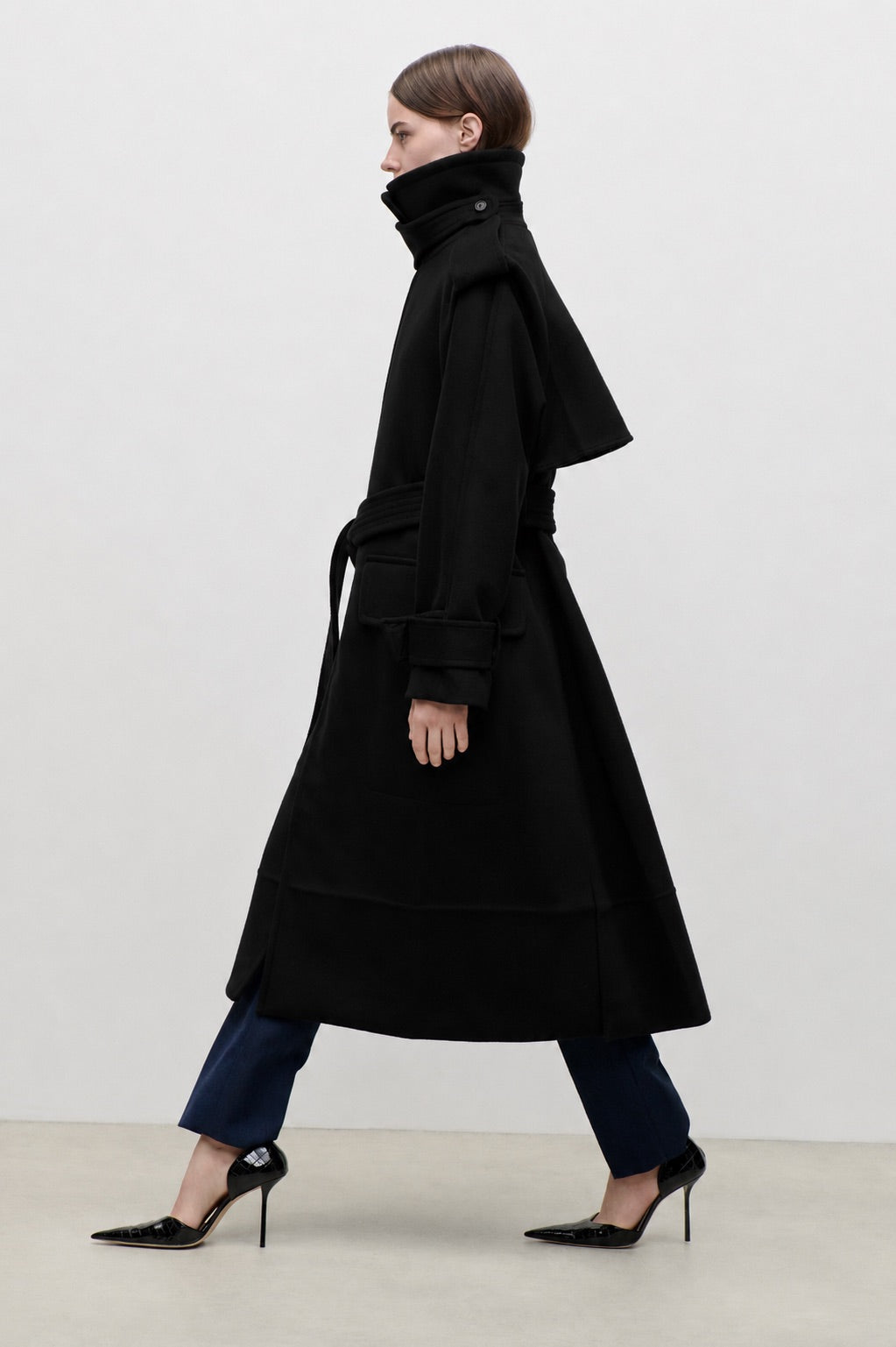 Philippa Trench Coat In Black