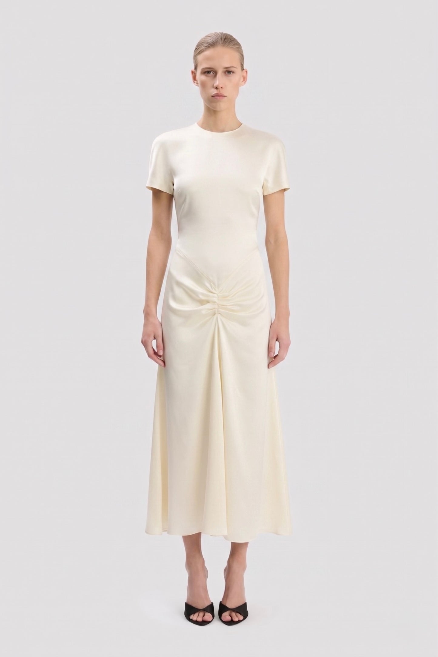 Blaire Midi Dress In Ivory
