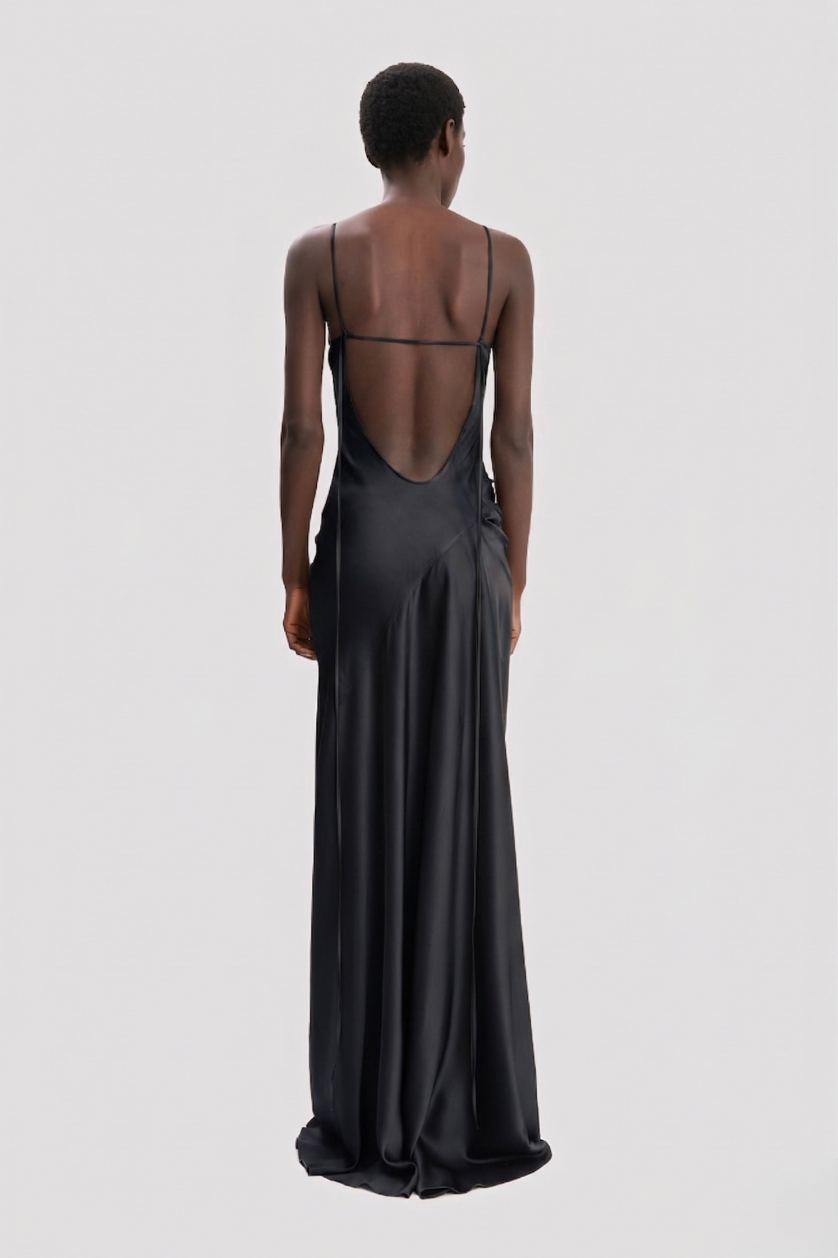 Cami Floor-Length Dress In Black