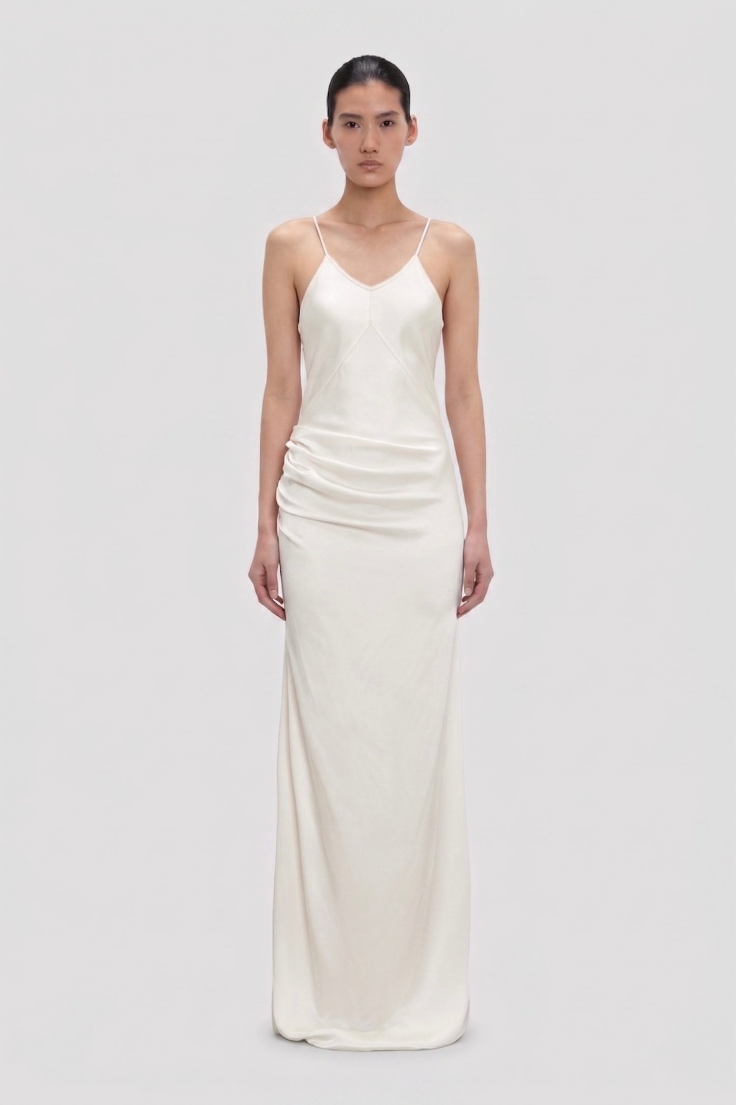 Cami Floor-Length Dress In Ivory Victoria Beckham Cami Floor-Length Dress In Ivory Victoria Beckham